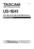 Tascam US-1641 - Owners Manual1